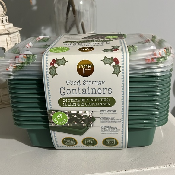 core kitchen Kitchen Christmas Food Storage Containers Set Of 2